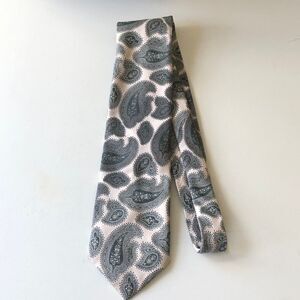 Don Lopez Tie Paisley Gray Pinkish size 4" x 54"